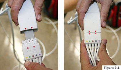 Figura 2.1: Conexión cable accesorio EKG 12 derivaciones